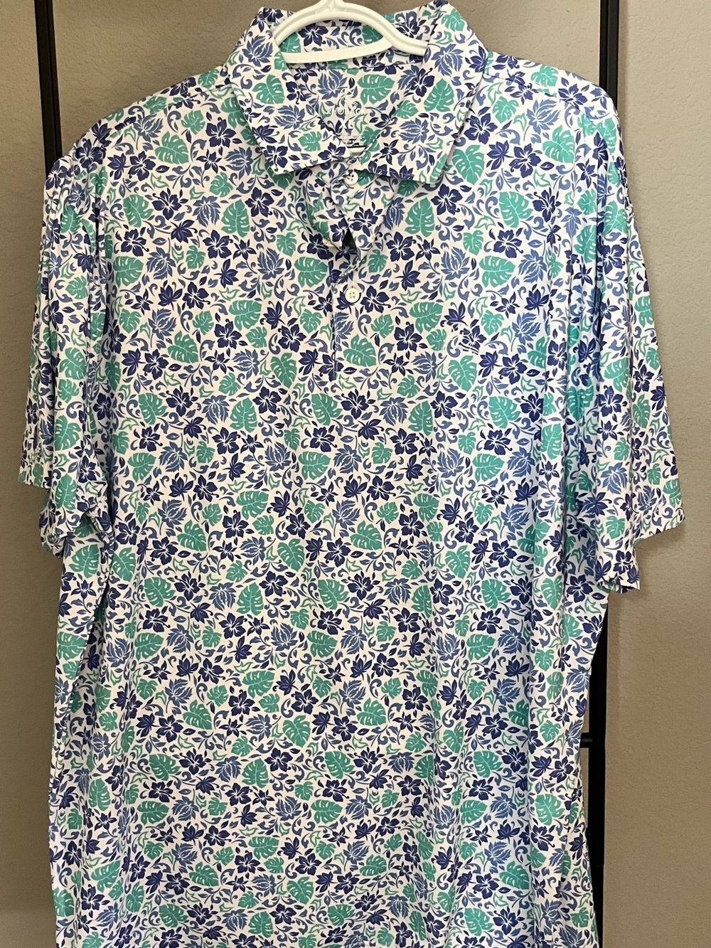 Rhoback Floral Short-Sleeve Polo